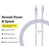 Baseus CD Series PD20W USB-C / Type-C to 8 Pin Fast Charging Data Cable, Length:2m(Purple)