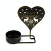 Christmas B Black Gold DH2303-03 Metal Retro Iron Art Candlesticks Ornament Table Candle Cup Decoration Props