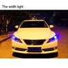 2 PCS T10 1.5W 60LM 1 LED Magenta COB LED Brake Light for Vehicles, DC12V(Magenta)