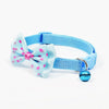Adjustable Bow Bell Collar for Cats & Dogs (Sky Blue, 19-32cm)