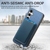 For Samsung Galaxy S24 FE 5G Retro Magsafe Card Bag PU Back Cover Phone Case(Blue)