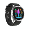 ET485 1.43 inch Color Screen Smart Watch Silicone Strap, Support Bluetooth Call / Micro-physical Examination(Silver)