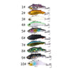 HENGJIA 4cm 4g Submerged Trembler Swimming VIB Luya Fish Bait Microbe Warbler Fake Bait(9)