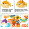 Wooden Magnetic Children Marine Fishing Puzzle Toys, Style: Barrel 28 Fish