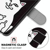 For Alcatel 1SE (2020) Coloured Drawing Cross Texture Horizontal Flip PU Leather Case with Holder & Card Slots & Wallet & Lanyard(Middle Finger White Cat)