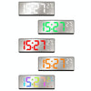 6631 LED Digital Display Multifunctional Electronic Clock Desktop Temperature Mirror Alarm Clock(White Light)