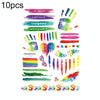 10 PCS Waterproof Disposable Camouflage Tattoo Stickers Face Stickers(LC-031)