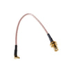 RG316 SMA Female to MMCX Male Right Angle Cable 15cm