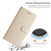 For Samsung Galaxy S25 5G Silk Texture Horizontal Flip Leather Phone Case(Gold)