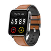LOANIY E86 1.7 Inch Heart Rate Monitoring Smart Bluetooth Watch, Color: Brown Leather