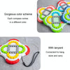 Children Educational Rotating Magic Beans Compass Fingertip Cube Toy Spinning Rolling Balls Gyro(Blue)