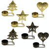 Christmas A Gold DH2303-03 Metal Retro Iron Art Candlesticks Ornament Table Candle Cup Decoration Props