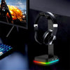RGBD9 Colorful Glowing Gaming Headset Display Stand with Charging + Data Transmission Dual USB Interface (Black)