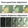Plug-in Model With Fan Round Desk Lamp Study Reading Folding Smart Bedside Eye Protection Lamp