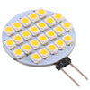 G4 24 LEDs SMD 3528 168LM 2800-3200K Stepless Dimming Energy Saving Light Pin Base Lamp Bulb, DC 12V (Warm White)