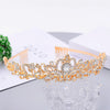 G2888 Crystal Diamond Wedding Party Braided Hair Crown Show Headband, Color: Colorful Opal
