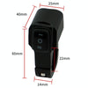 Motorcycle Modification Aluminum Alloy Waterproof Retro Switch Headlight Shot Light Discharge Switch(Red Button)