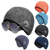 Outdoor Sports Warm Ear Hat Helmet Lining Winter Riding Skull Cap, Size: Free Code(White gray)