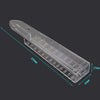 Plastic Transparent Outdoor Garden Rain Gauge Measuring Tool(25x4.5x2.7cm)