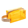Handbag PVC Dazzling Waterproof Cosmetic Bag Toiletry Bag(Yellow)