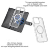 For iPhone 14 ViLi GVS-C Series MagSafe Magnetic RFID Leather Flip Phone Case(Black)