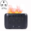 Desktop 3D Simulation Flame Incense Smoked Machine Humidifier, Colour:Gray(UK Plug)