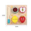 Children Wooden Cutting Fruits and Vegetables Educational Toys Kitchen Pretend Game Cooking Educational Toys(Carrot)