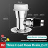 Three Head Washing Machine Floor Drain Joint Pipe Connector, Spec: B2