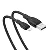 Baseus Pudding Series 2.4A USB to 8 Pin Fast Charging Data Cable, Length:2m(Black)