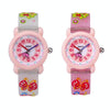 JNEW A335-20082 Children Cartoon 3D Butterfly Waterproof Time Cognitive Silicone Jelly Strap Quartz Watch(Loose Powder Pink)