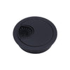 2 PCS Desk Computer Desktop Zinc Alloy Round Threading Box Hole Cover, Hole Diameter: 53mm (Matte Black)