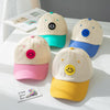 C0408 Spring Smiley Pattern Baby Peaked Cap Sunscreen Shade Baseball Hat, Size: 48-52cm(Pink)
