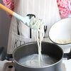 kn082 11 in 1 Wooden Handle Silicone Kitchen Tool Set with Storage Bucket(Green)
