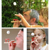 Classic Wooden Games Floating Blow Pipe & Balls Blowing Toy for Children
