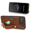 For Asus ROG Phone 7 / ROG7 Wristband Leather Back Phone Case(Brown)