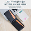 3 in 1 Cellphone Magnetic Wireless Charger Card Holder Phone Bracket(Black)