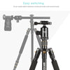 TRIOPO 652 Horizontal Arm Tripod Mount Quick Release Center Column Boom Bracket with Tripod Ball-Head