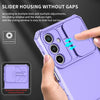 For Samsung Galaxy A16  4G / 5G Stereoscopic Holder Sliding Camshield Phone Case(Purple)
