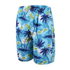 Beach Trunks Casual Mens Swim Quick Dry Printed Beach Shorts, Size: XXXL(Coconut Tree)