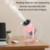 280ml Star Projection Light Humidifier USB Car Diffuser Humidifier Household Hydrating Atomizer, Color: Pink