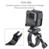 GP434 Large Size Bicycle Motorcycle Handlebar Fixing Mount for GoPro, Insta360, DJI and Other Action Cameras(Black)