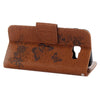 For Galaxy A3 (2017) / A320 Butterflies Embossing Horizontal Flip Leather Case with Holder & Card Slots & Wallet & Lanyard (Brown)