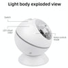 5W Micro USB Power Supply Remote Control Starry Sky Laser Projection Lamp LED Atmosphere Night Light with Magnetic Base