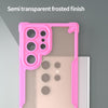 For Samsung Galaxy S23 Ultra 5G Armor Glaze PC Hybrid TPU Phone Case(Pink)