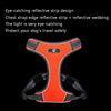Breathable Dog Harness XL Orange - Mesh Vest with Reflective Strips