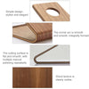 JS01 Wooden Desktop Phone Holder Universal Curved Wood Support Frame For Tablet Phones (Walnut)