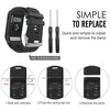 Silicone Sport Watch Band for Garmin Vivoactive HR(Black)