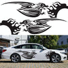 2 PCS/Set D-489 Fire-breathing Dragon Pattern Car Modified Decorative Sticker(Yellow)