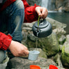 0.8L Portable Outdoor Mountaineering Picnic Aluminum Teapot Kettle Coffee Pot, Capacity: 0.8L