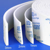 Mileqi EVA Shock-Absorbing Sound-Insulating Sealing Single-Sided Foam Tape, Thickness: 3mm White(4cm x 5m)